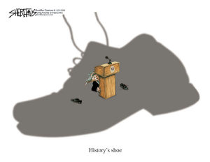 ブッシュと靴：History's shoe