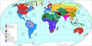 Modern Distribution of World Religions