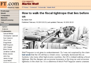 FT:How to walk the fiscal tightrope that lies before us