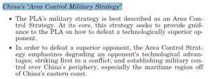 中国「領域支配軍事戦略（ACMS）」への対抗必要=「米中経済安全保障再考委員会」年次報告書